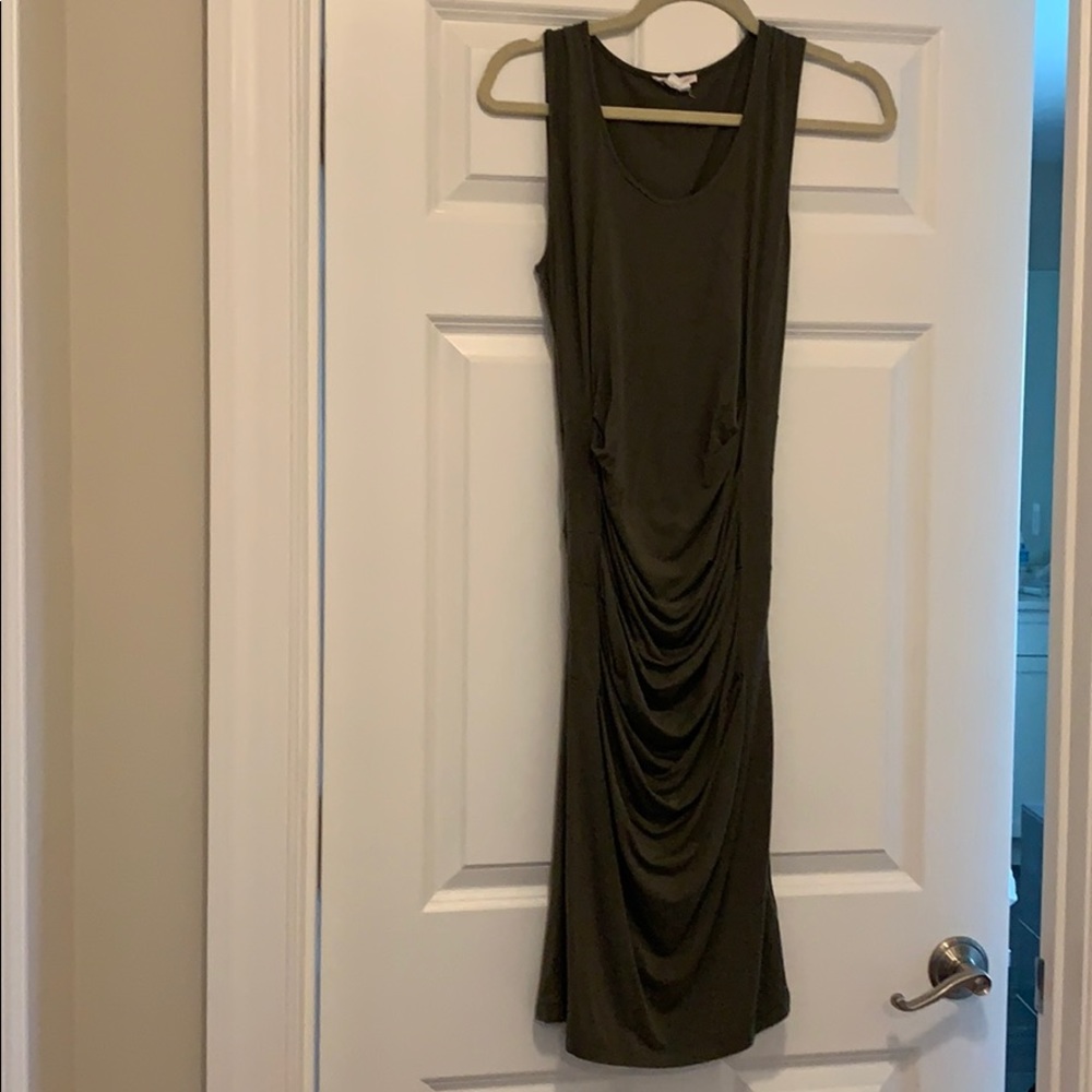 Maternity dress, Ingrid and Isabel olive green